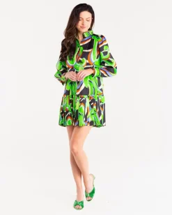 Alden Adair Mini- Reagen Dress In Kimono