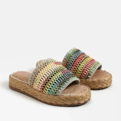 Circus by Sam Edelman Sandal- Wallis Platform Slide Rainbow Weave