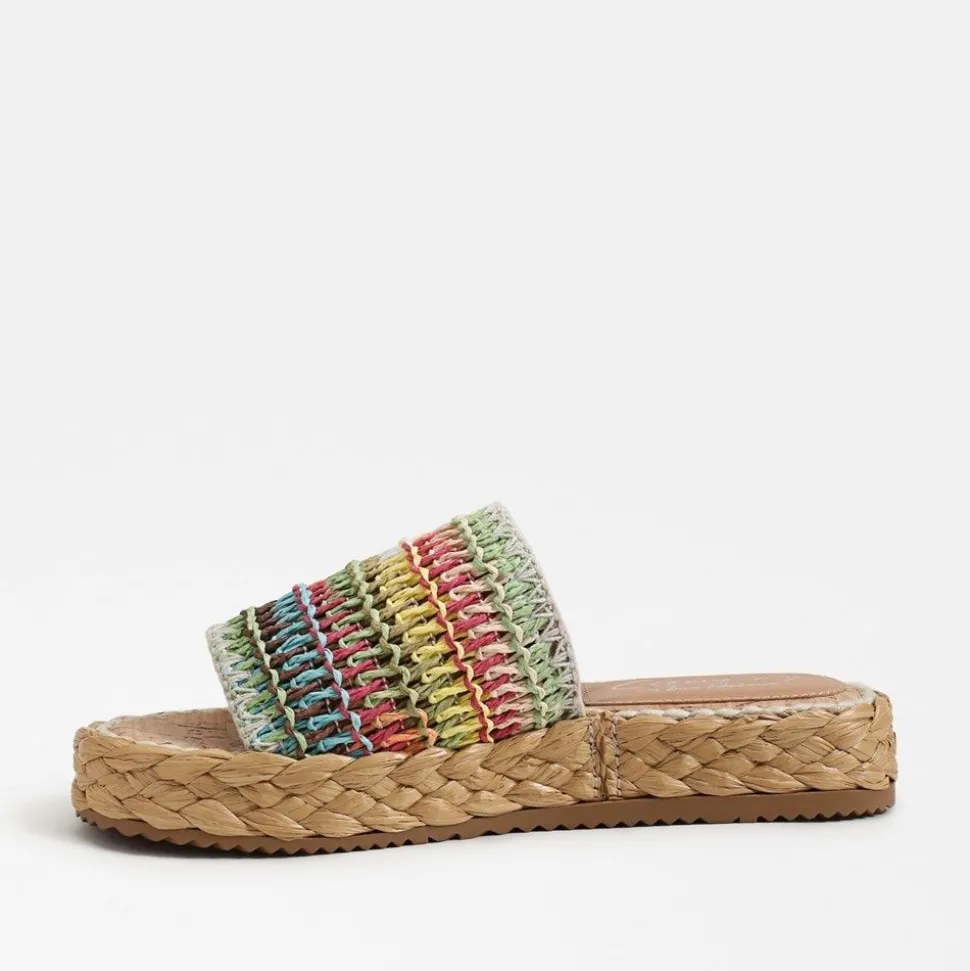 Circus by Sam Edelman Sandal- Wallis Platform Slide Rainbow Weave