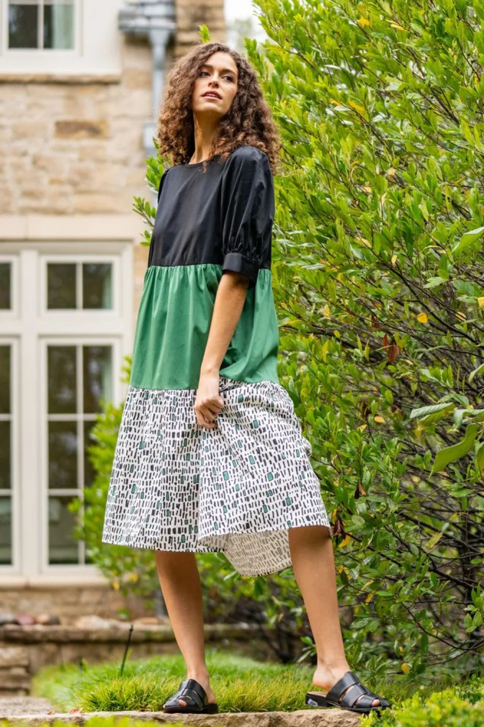 Crosby By Mollie Burch Midi- Barrett Dress Well Marked