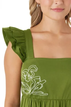 Crosby By Mollie Burch Midi- Bryce Dress