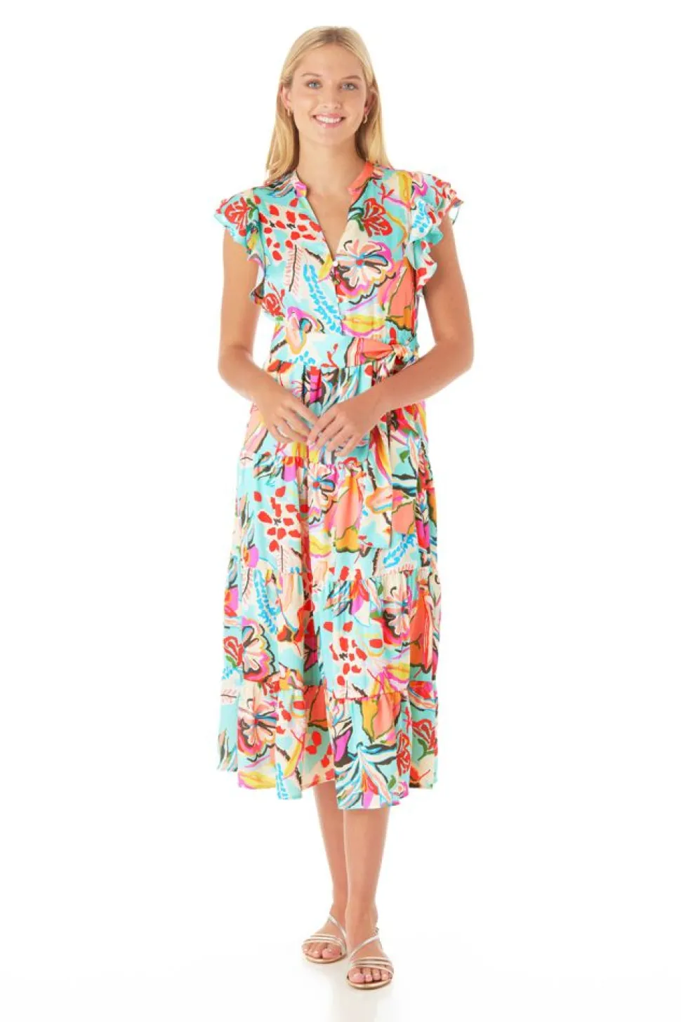 Crosby By Mollie Burch Midi- Kemble Dress Canyon Floral