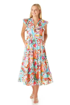 Crosby By Mollie Burch Midi- Kemble Dress Canyon Floral