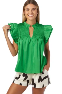 Crosby By Mollie Burch Blouses- Layla Top - Bright Fern