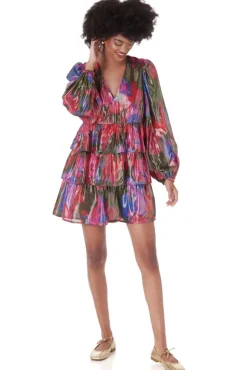 Crosby By Mollie Burch Mini- Lauren Dress Blurred Floral