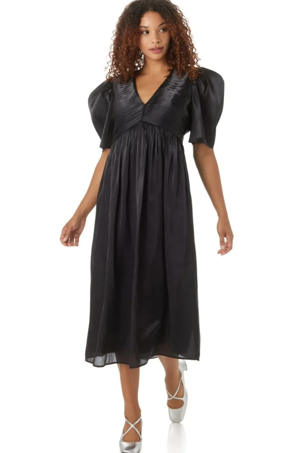 Crosby By Mollie Burch Midi- Marley Dress Black