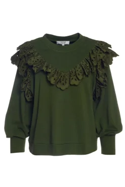 Crosby By Mollie Burch Sweatshirts- Ollie Jumper Moss