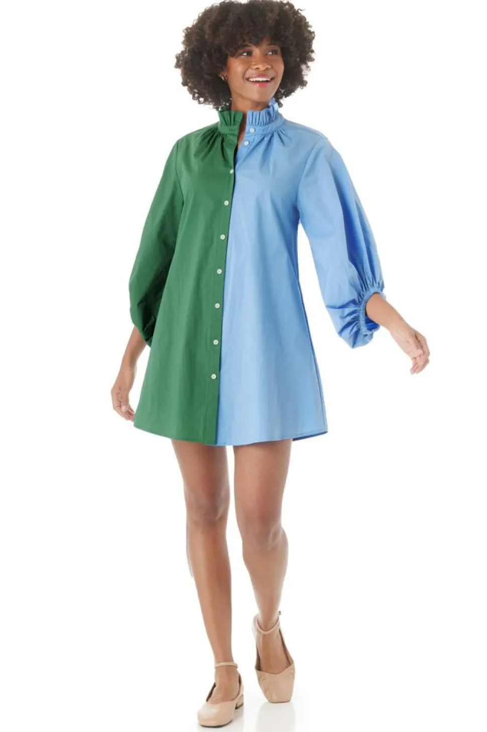 Crosby By Mollie Burch Mini- Olive Dress Hyacinth Pine