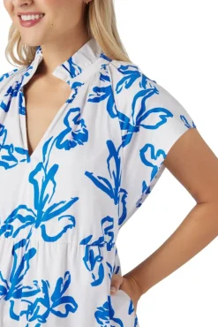 Crosby By Mollie Burch Midi- Watts Dress Park Foral Mix