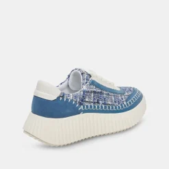 Dolce Vita Sneaker- Dolen Navy Multi Woven Sneakers