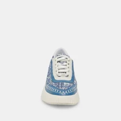 Dolce Vita Sneaker- Dolen Navy Multi Woven Sneakers