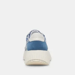 Dolce Vita Sneaker- Dolen Navy Multi Woven Sneakers