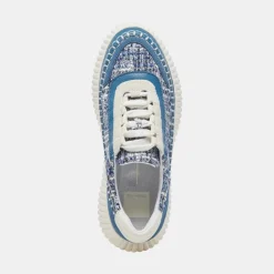 Dolce Vita Sneaker- Dolen Navy Multi Woven Sneakers