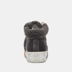 Dolce Vita Sneaker- Zilvia Plush Sneakers Anthracite Suede