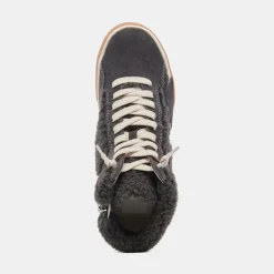 Dolce Vita Sneaker- Zilvia Plush Sneakers Anthracite Suede