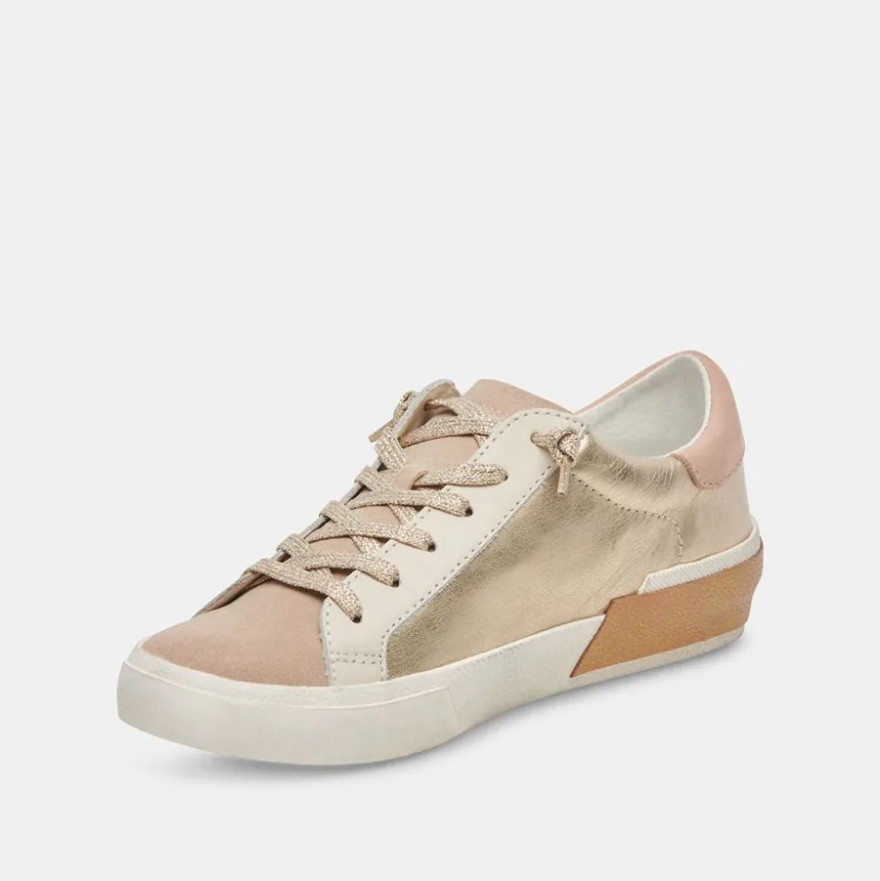Dolce Vita Sneaker- Zina Gold Leather