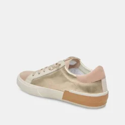 Dolce Vita Sneaker- Zina Gold Leather
