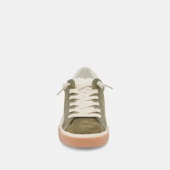 Dolce Vita Sneaker- Zina Plush Moss Perforated Suede