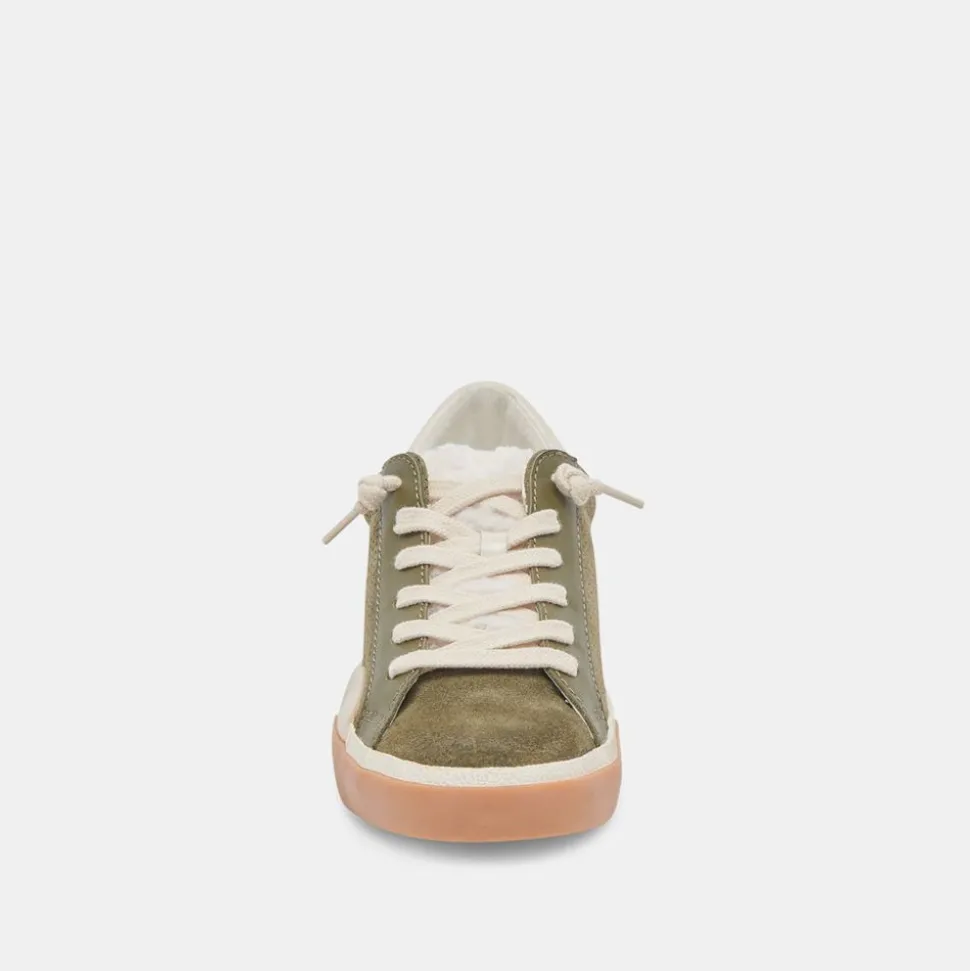 Dolce Vita Sneaker- Zina Plush Moss Perforated Suede