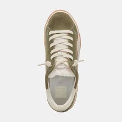 Dolce Vita Sneaker- Zina Plush Moss Perforated Suede