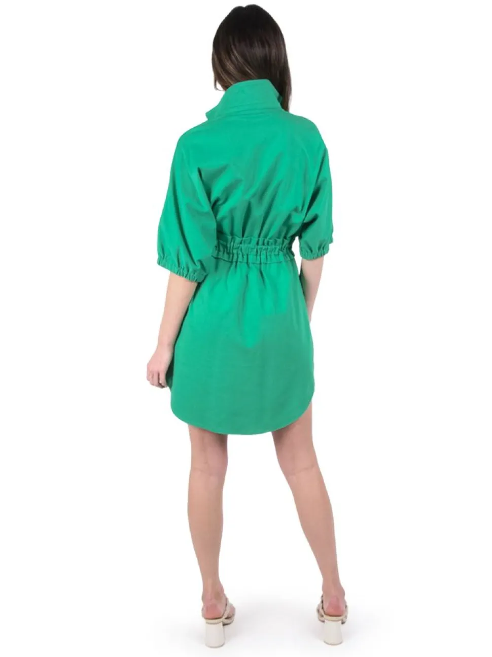 Emily McCarthy Mini- Palmer Dress Ming Green