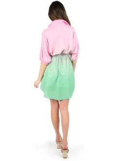 Emily McCarthy Mini- Palmer Dress Guava