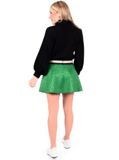 Emily McCarthy Skirts- Sydney Skirt Evergreen Cheetah