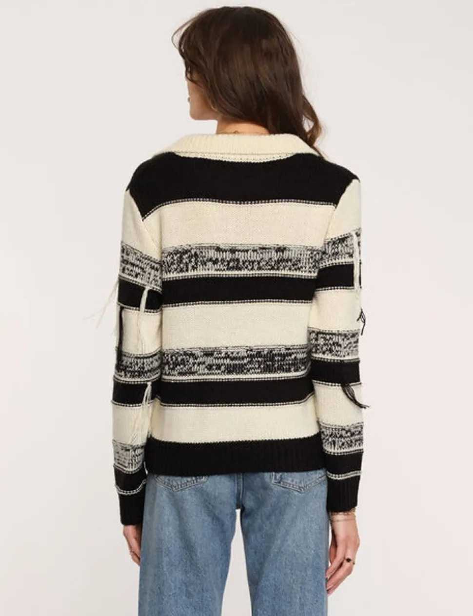 Heartloom Sweaters- Joy Sweater In Ivory Stripe