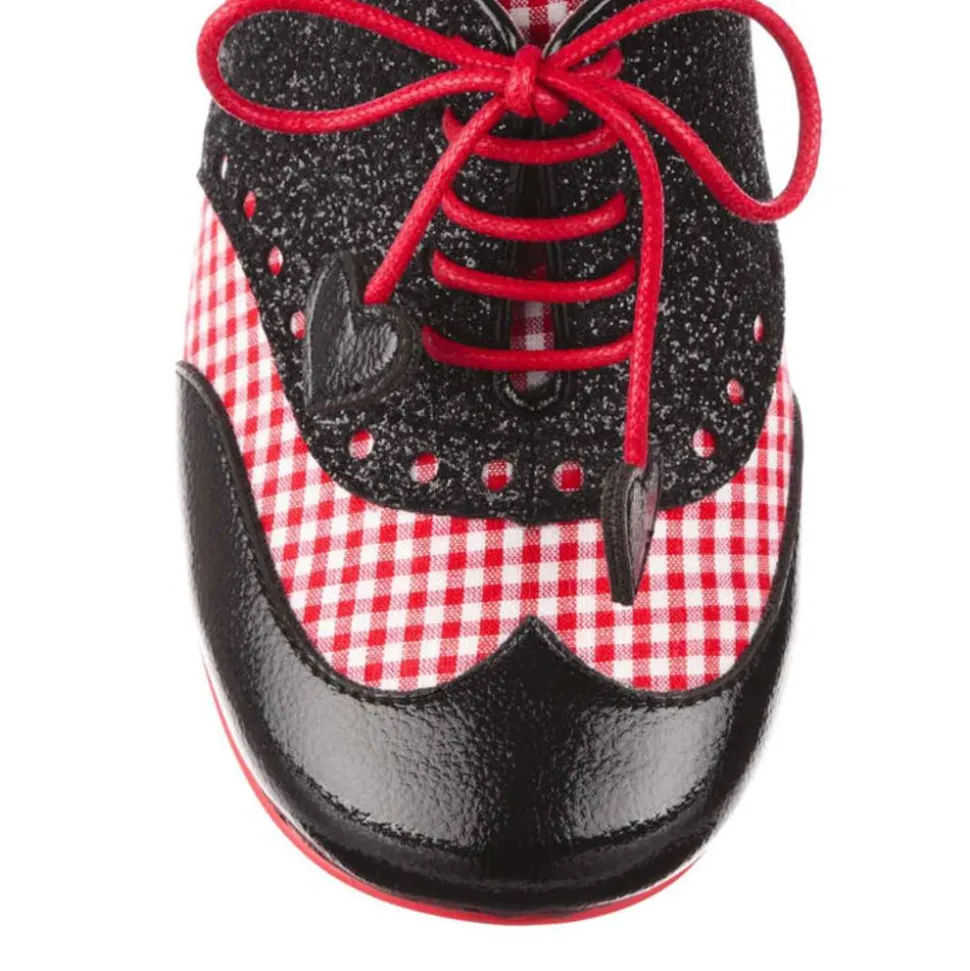 Irregular Choice Loafers/Oxfords- Clara Bow Black Floral