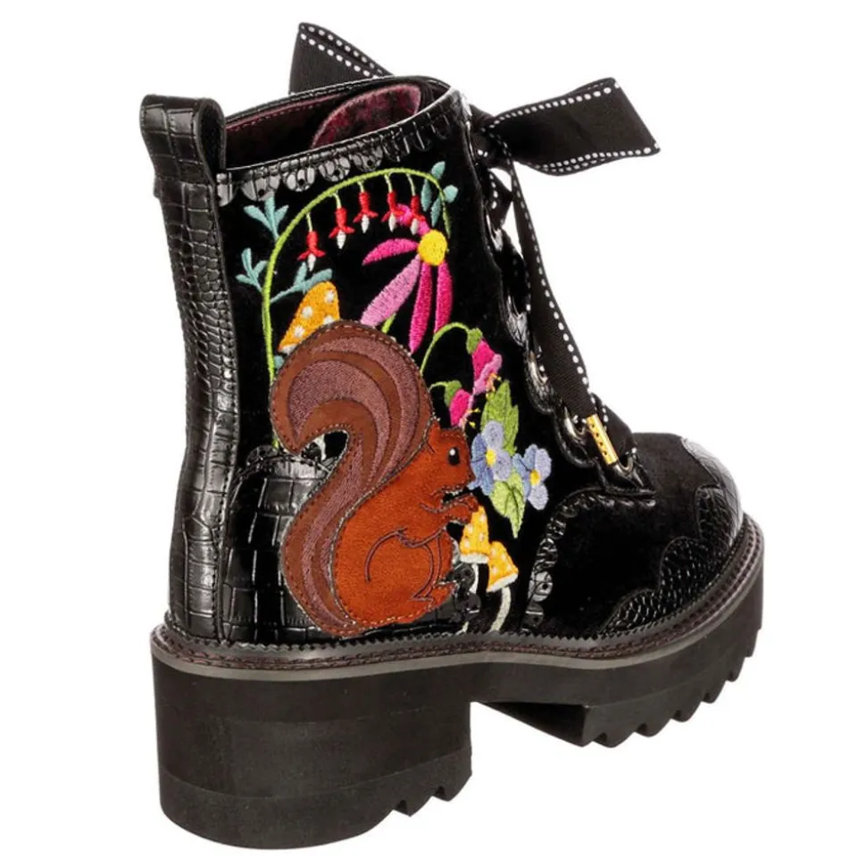 Irregular Choice Boot- Sleepy Squirrel