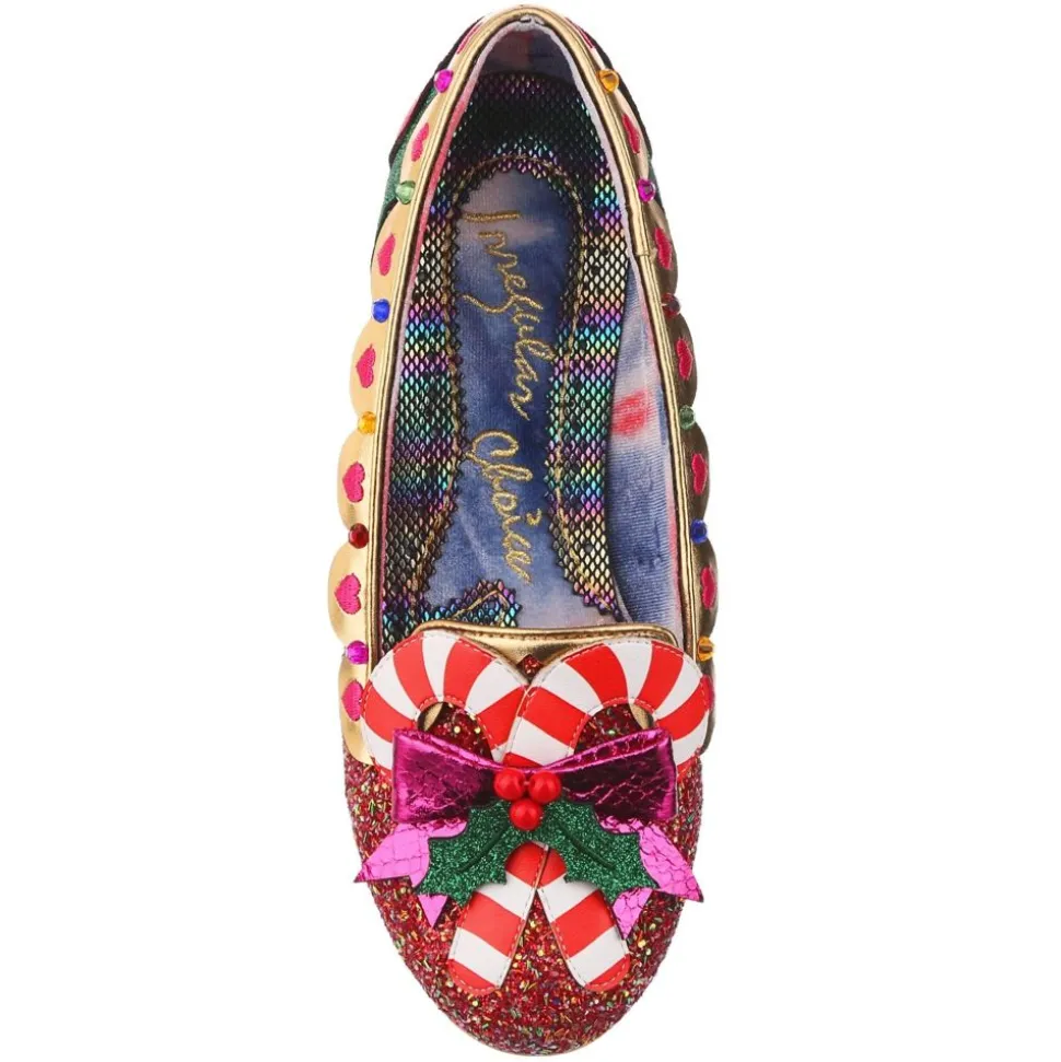 Irregular Choice Flat- Yule Love This