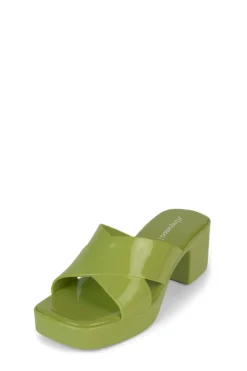 Jeffrey Campbell Sandal- Bubblegum Lime Green