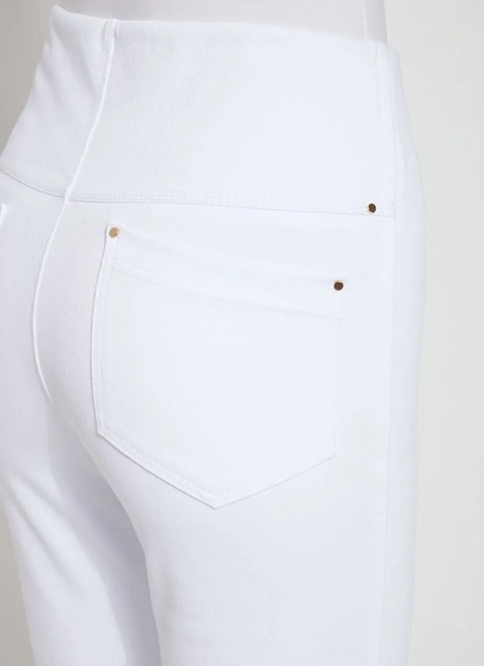 Lysse Jeans- Ankle Denim Baby Bootcut White