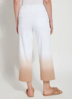 Lysse Jeans- Dip Dye Ombre Wide Leg Crop