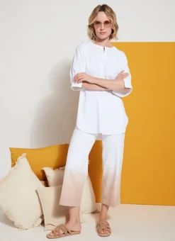 Lysse Jeans- Dip Dye Ombre Wide Leg Crop