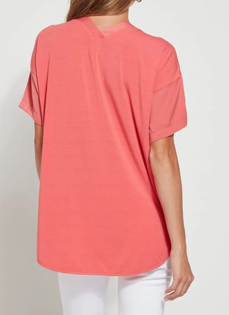 Lysse Blouses- Stevie Top Coral Touch