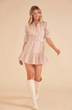MINKPINK Mini- Freya Belted Mini Dress