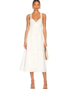 MINKPINK Midi- Lola White Midi Dress