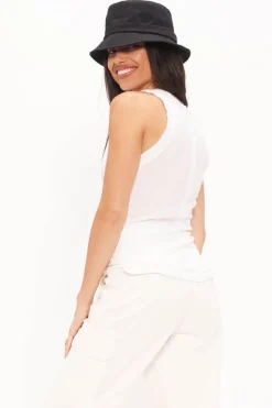 Project Social T Tanks- Adesin Rib Tank White