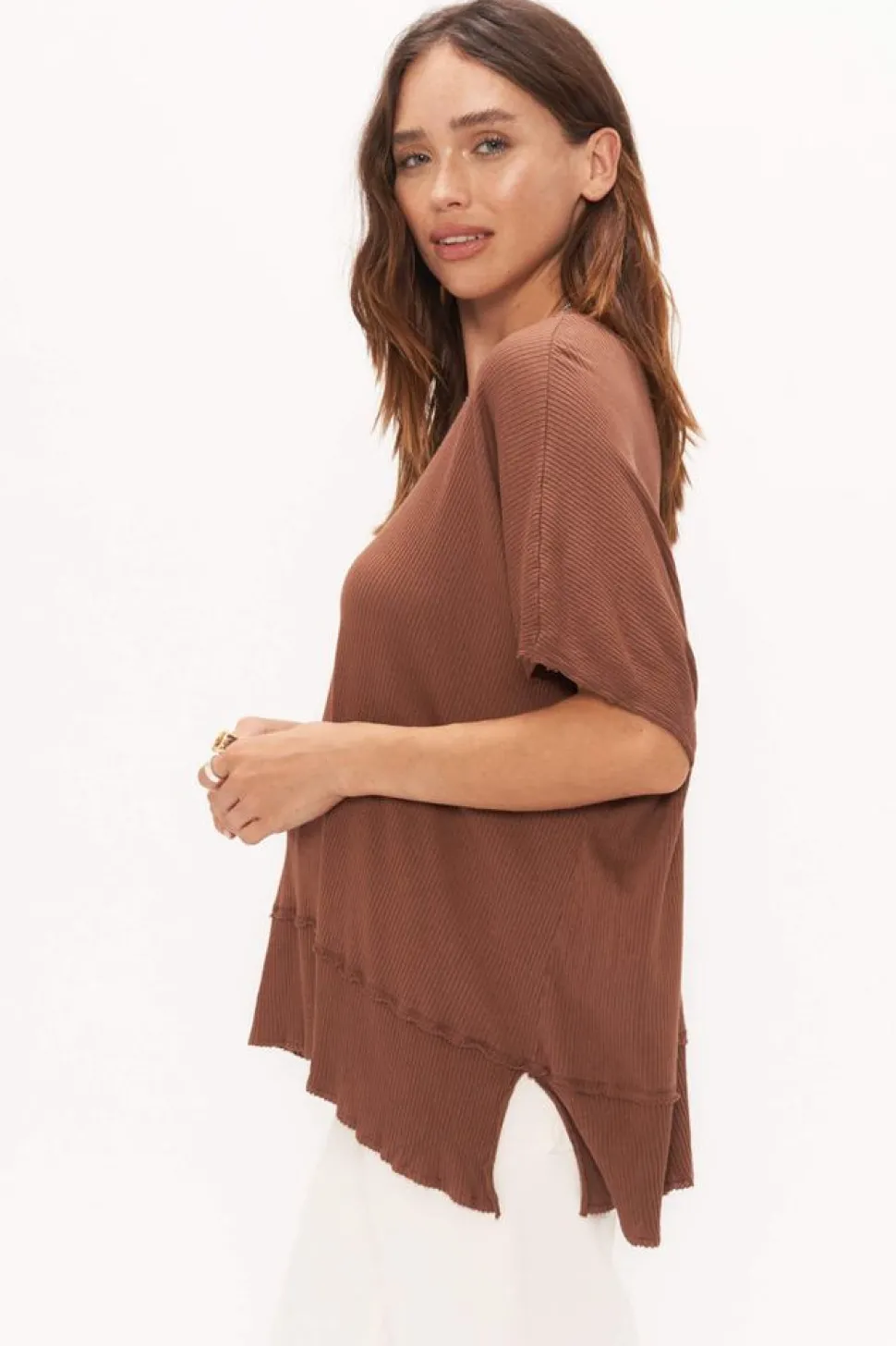 Project Social T T-Shirts- Dalette Maple Rib Tee