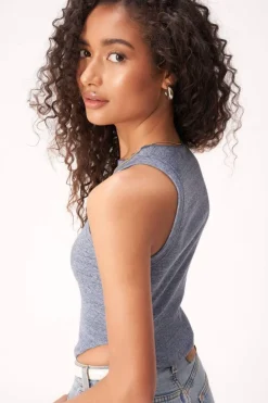 Project Social T Tanks- Dasha Tank Navy Peony