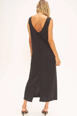 Project Social T Maxi- Gigi Vintage Wash Seamed Dress