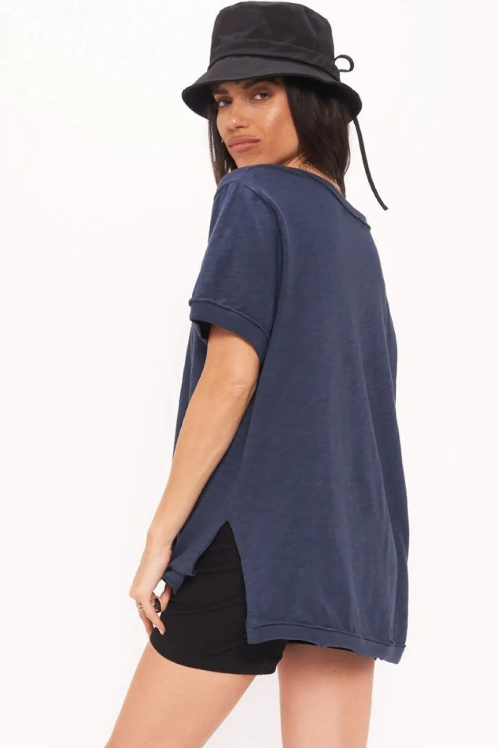 Project Social T Tanks- Knock Out Tee Navy Peony