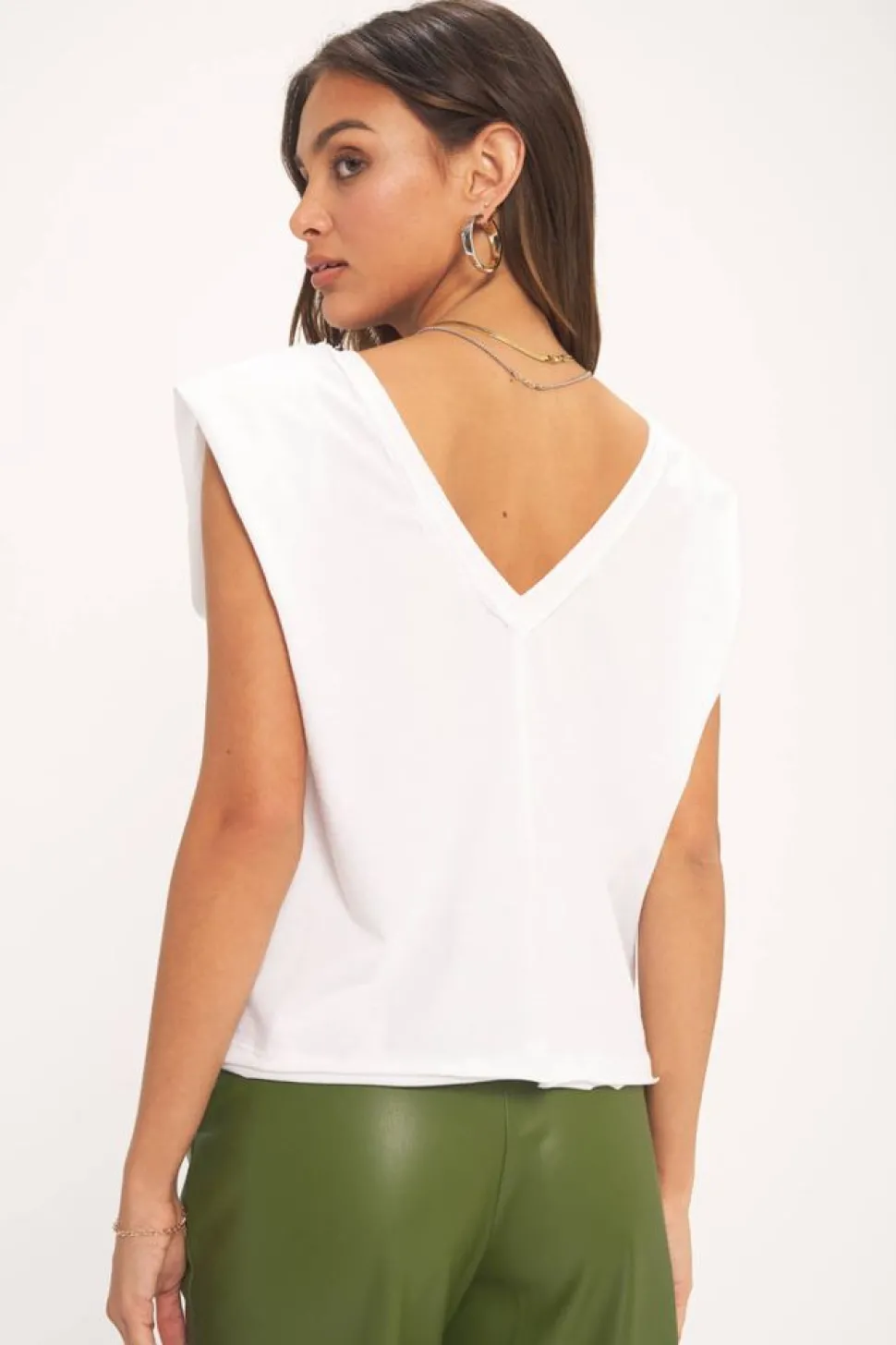 Project Social T Tanks- Lexi Exagerated Shoulder Tank