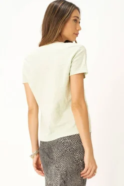 Project Social T T-Shirts- Plata Notched Tee Mint Macha