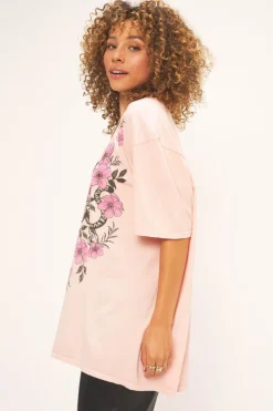 Project Social T T-Shirts- Tiger Fleur Oversized Tee