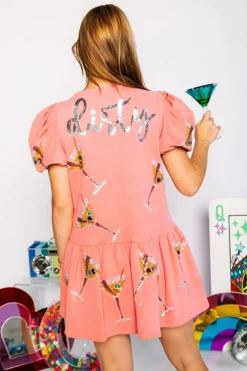 Queen of Sparkles Mini- Dirty Martini Dress