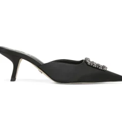 Sam Edelman Heel- Brit Jewel Black Satin
