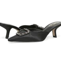 Sam Edelman Heel- Brit Jewel Black Satin