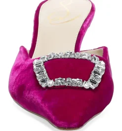 Sam Edelman Heel- Brit Jewel Raspberry Velvet